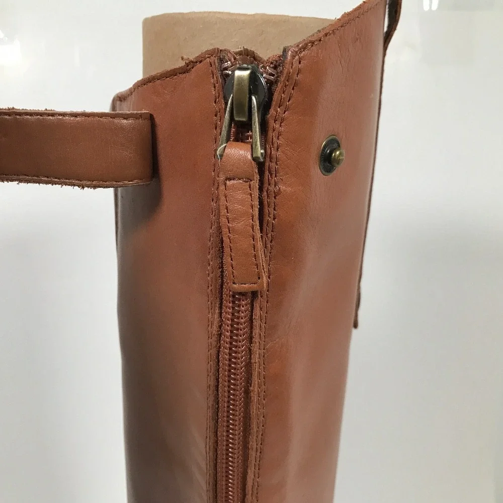 Sam Edelman Penny 2 Womens US 4.5 Riding Boots Brown‎ Whiskey Leather EU 35